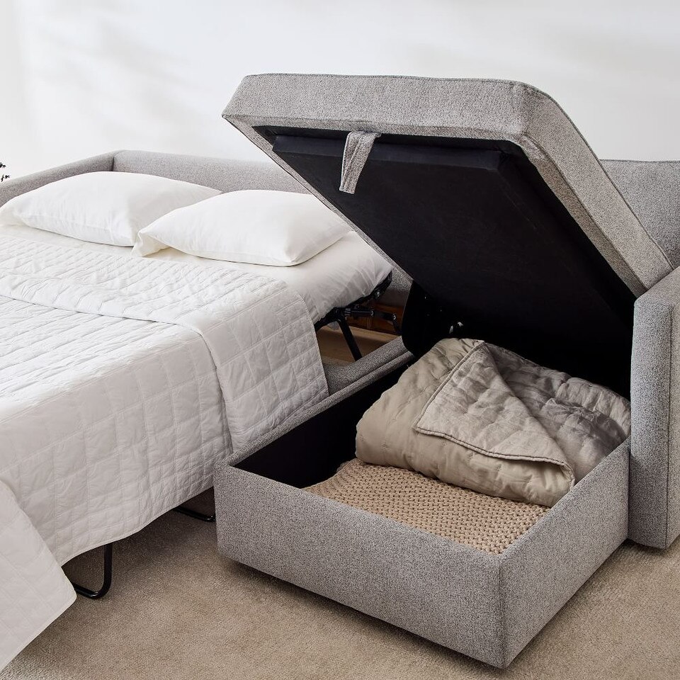 Harris Sleeper Modular Sofa w/ Storage Chaise West Elm UK